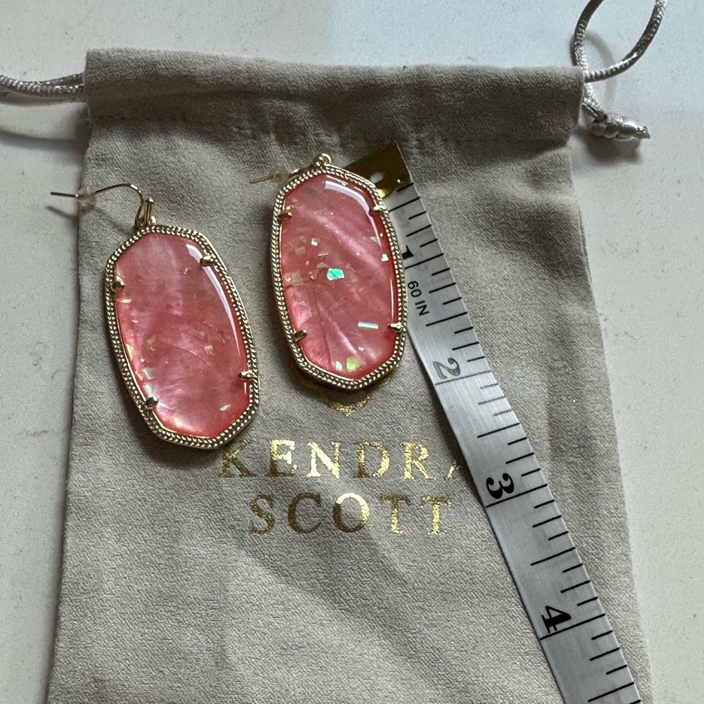 Kendra Scott Pink Drop Earrings